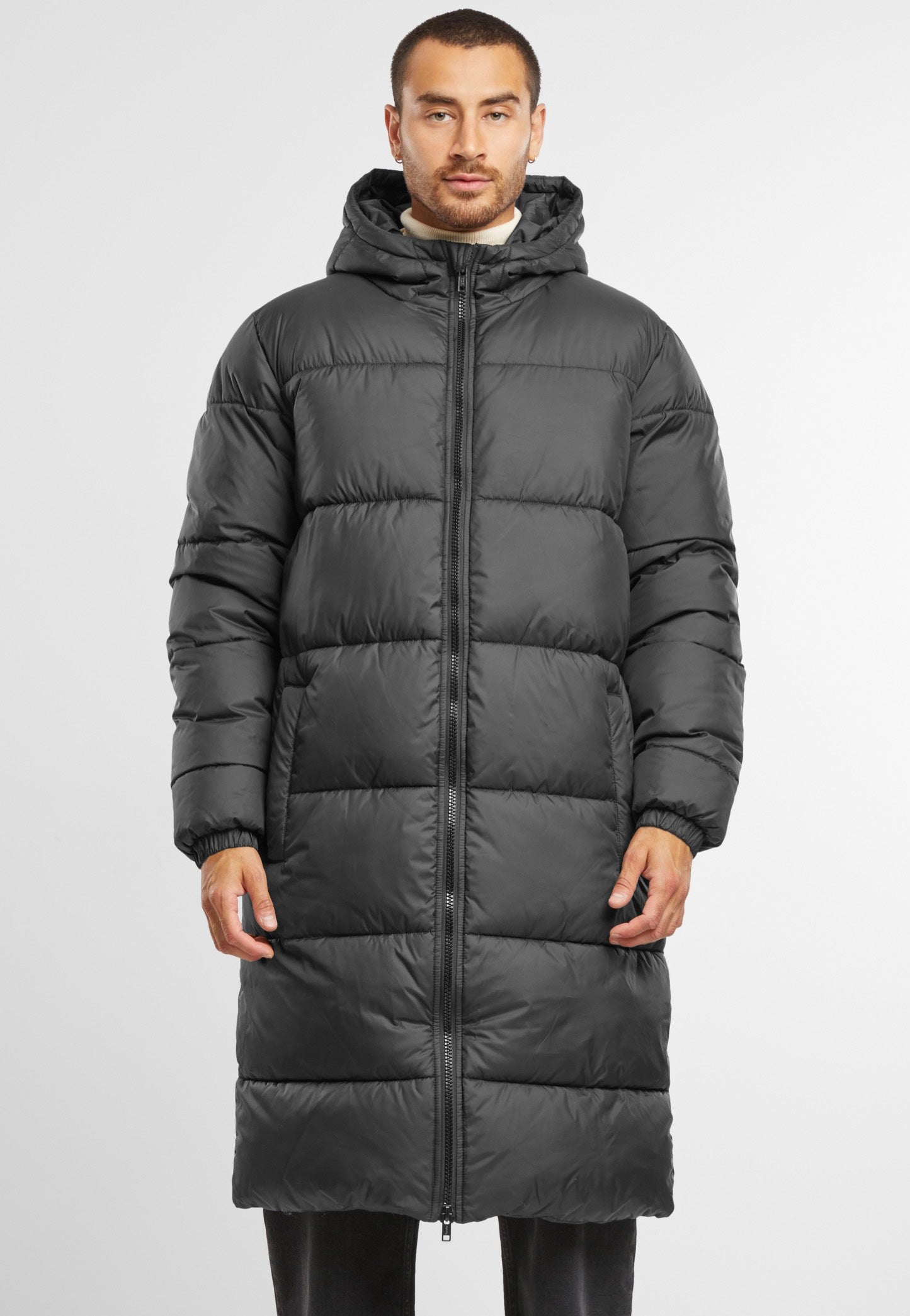 urban-classics-long-puffer-black-veste-hiver-homme image 4