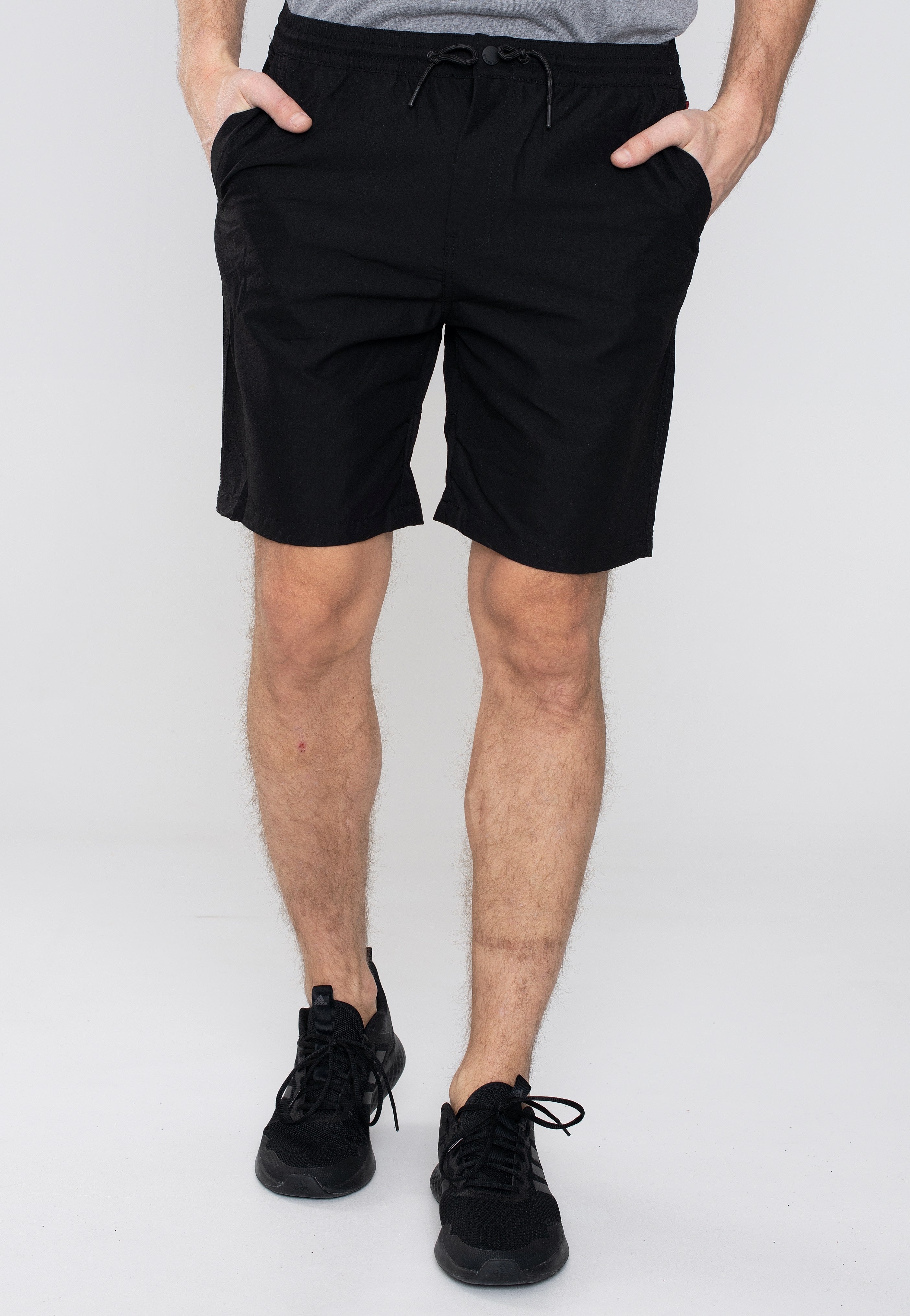 vintage-industries-eton-black-short-homme-noir-coton image 1