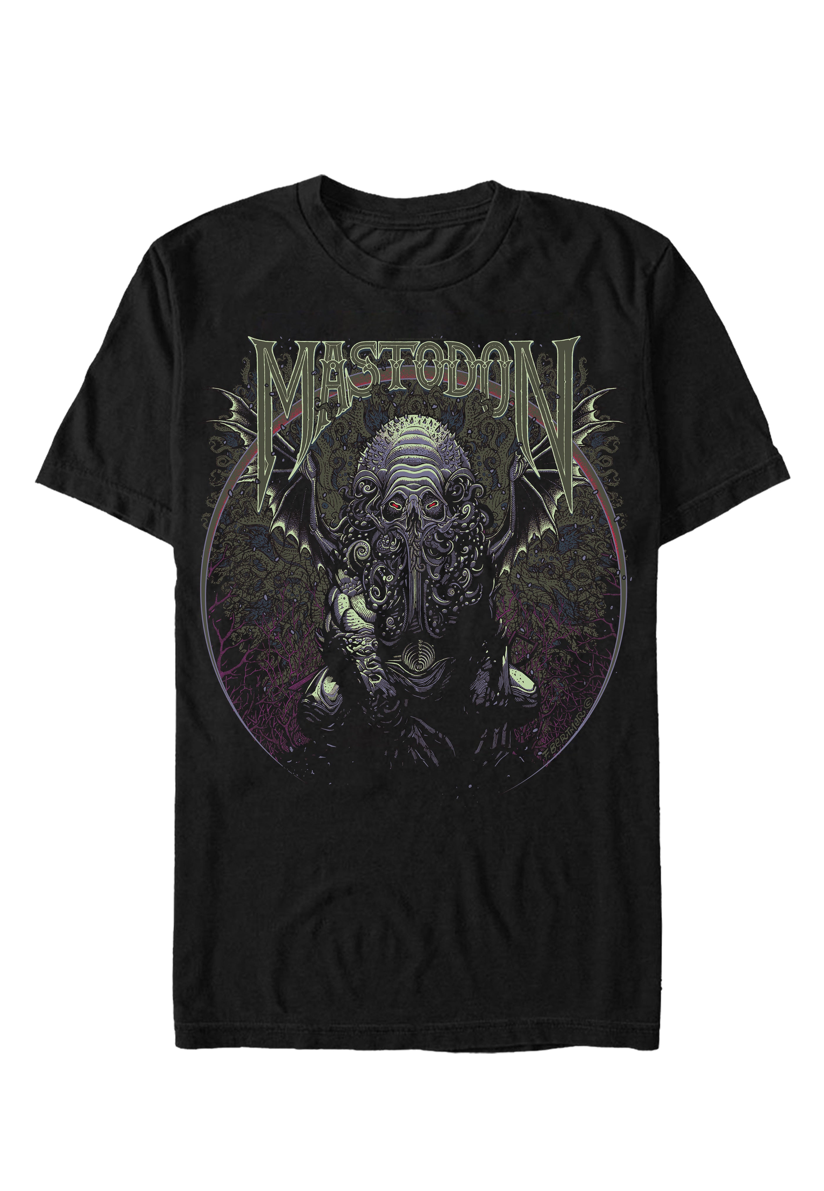 mastodon-cthulhu-t-shirt-homme-noir-taille-m-manches-courtes image 1