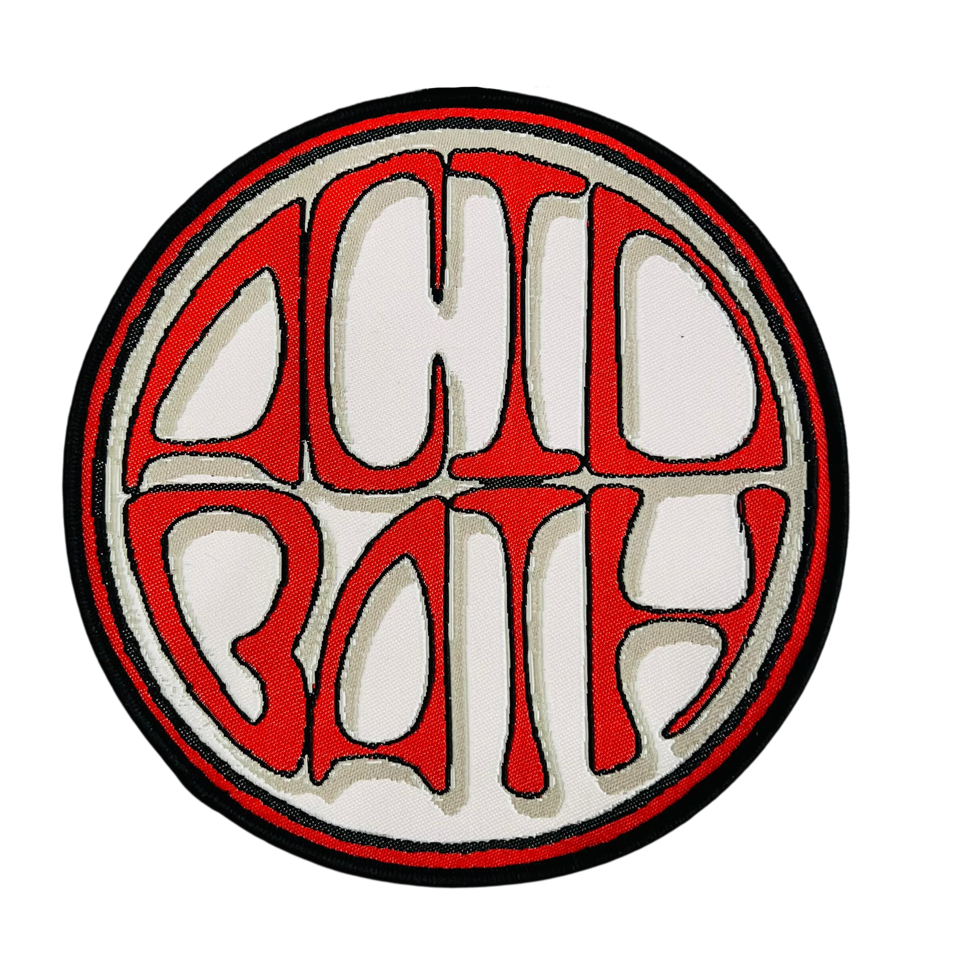 acid-bath-logo-patch-tiss-rouge-bordure-noire image 3