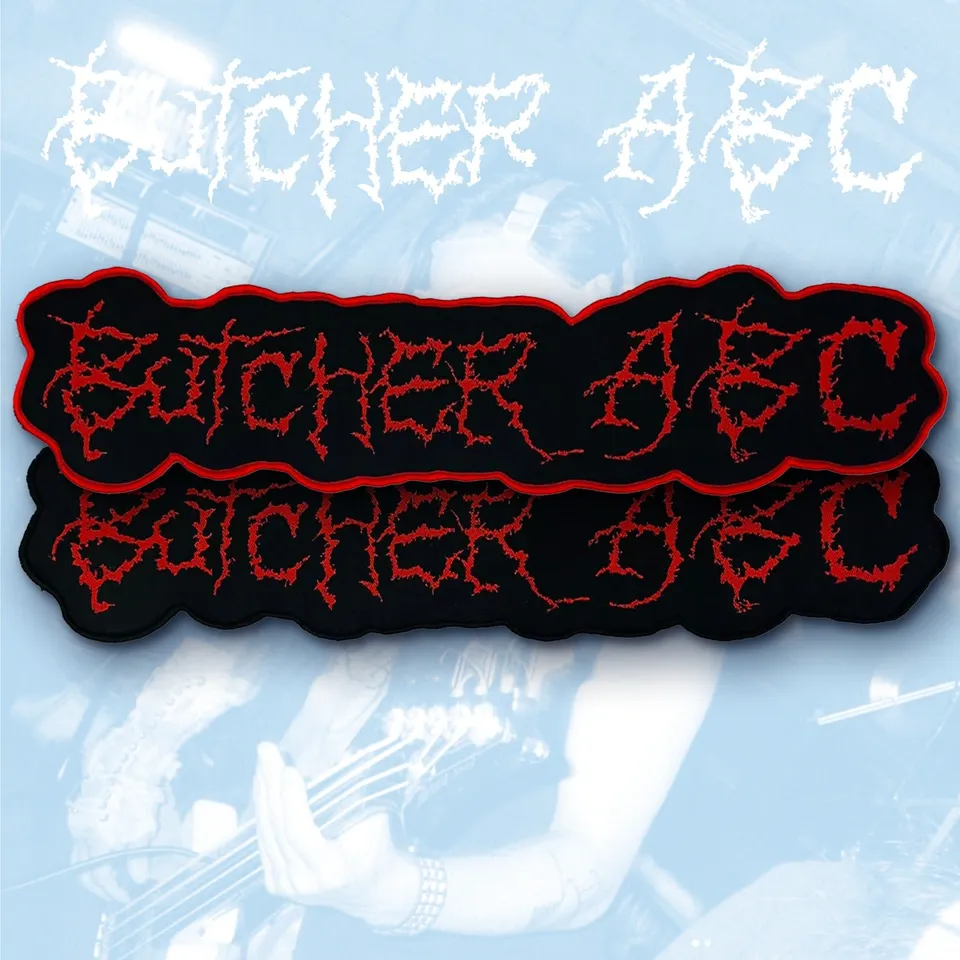 butcher-abc-logo-patch-tiss-oversize-bordure-noire image 1