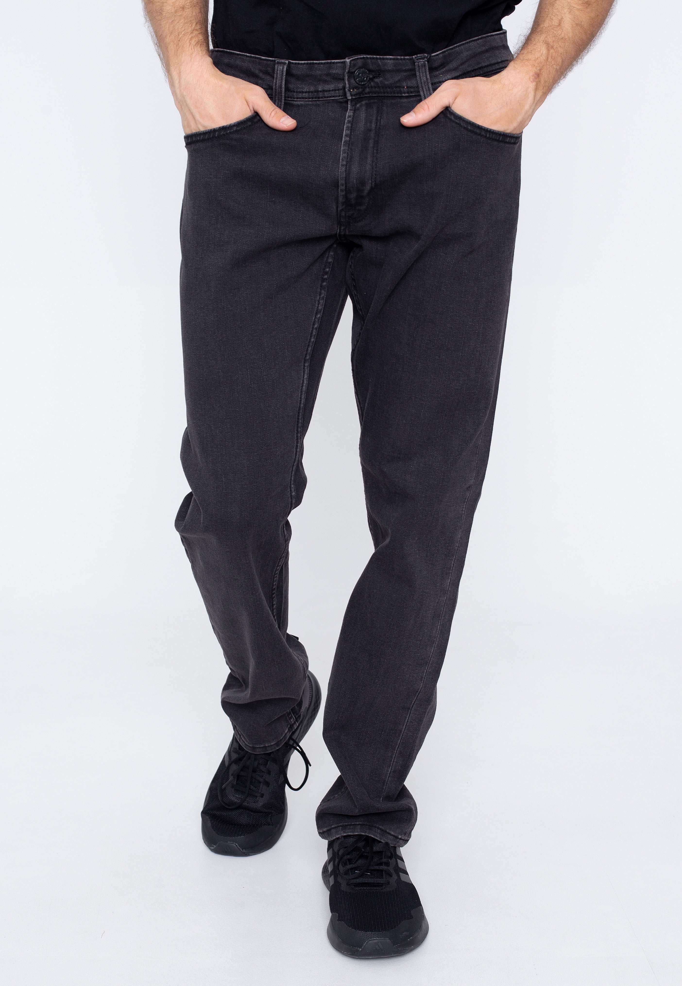 only-sons-weft-jean-noir-homme-coupe-droite-denim image 1