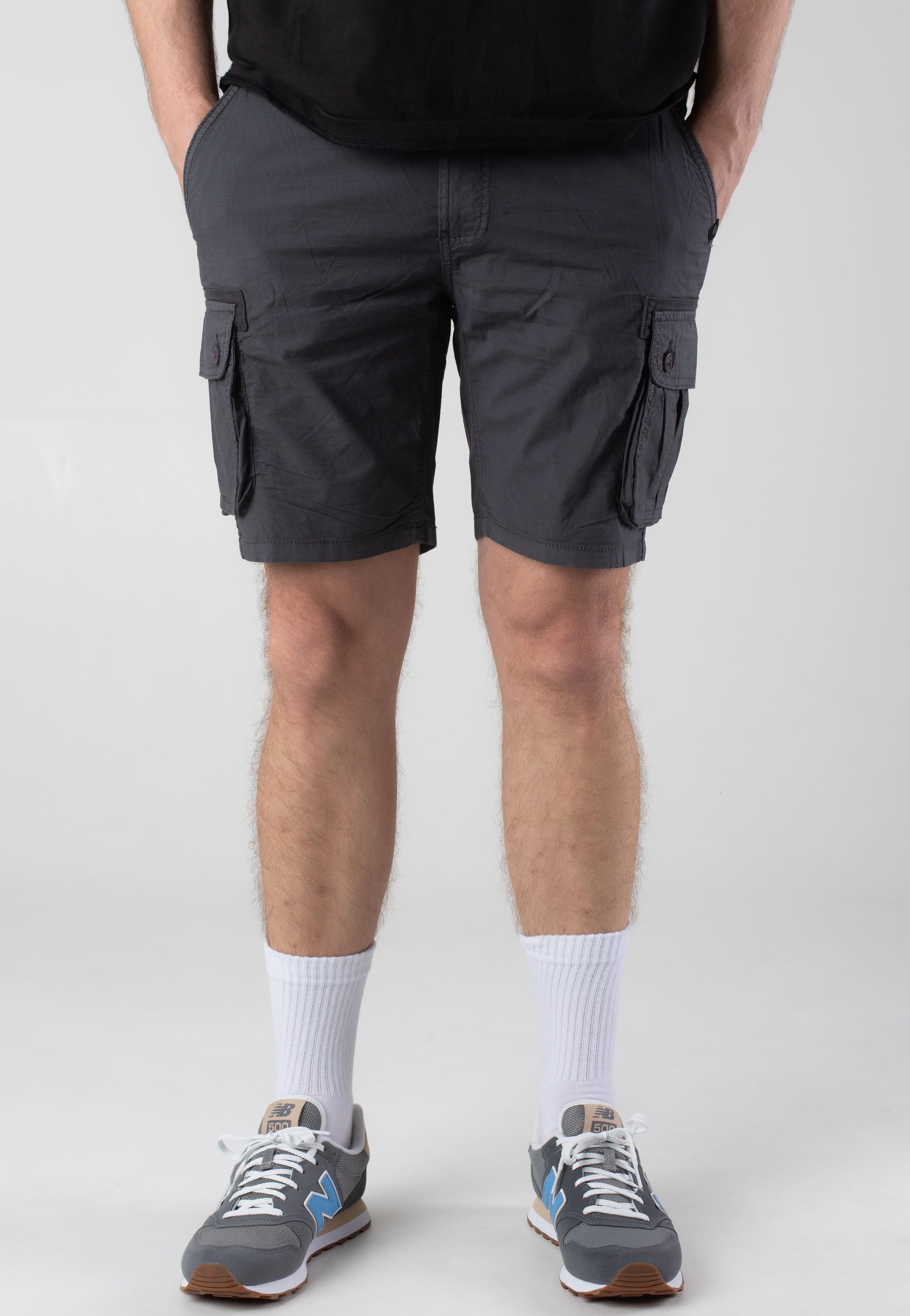indicode-lanny-short-gris-fonc-homme-streetwear-coton image 1