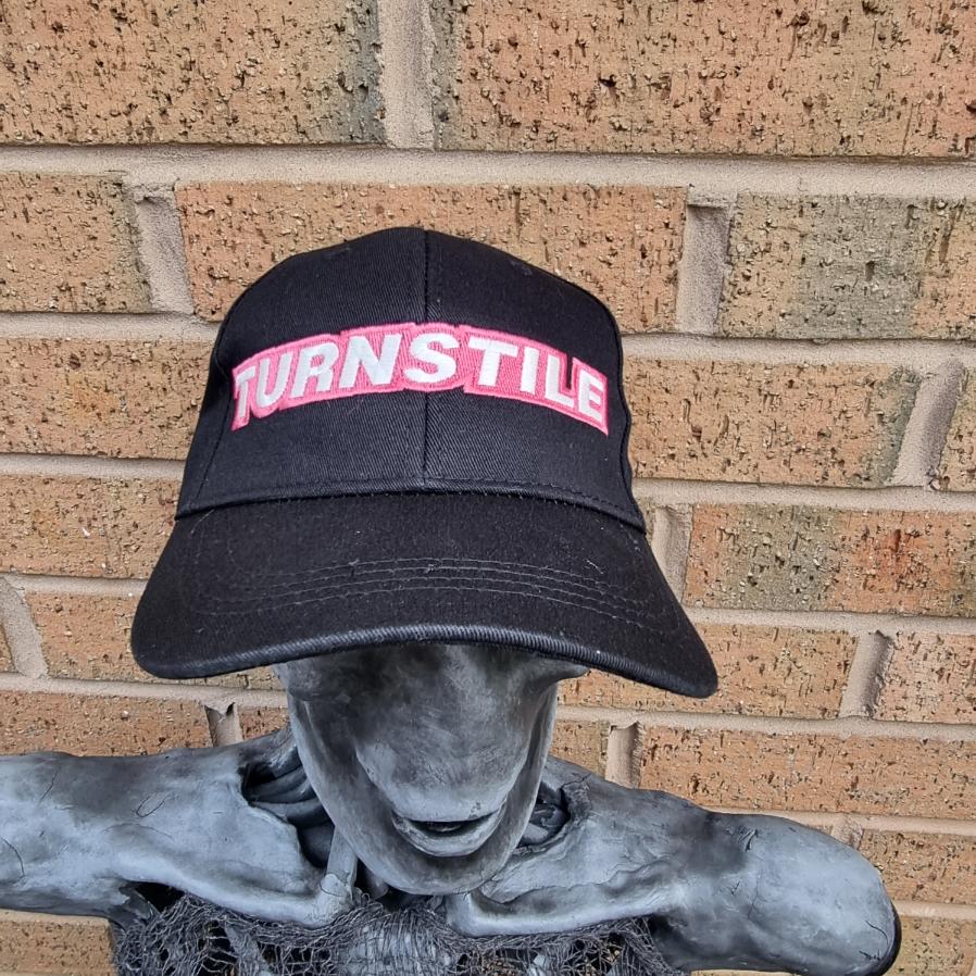 turnstile-logo-casquette-baseball-phosphorescent-rose image 2