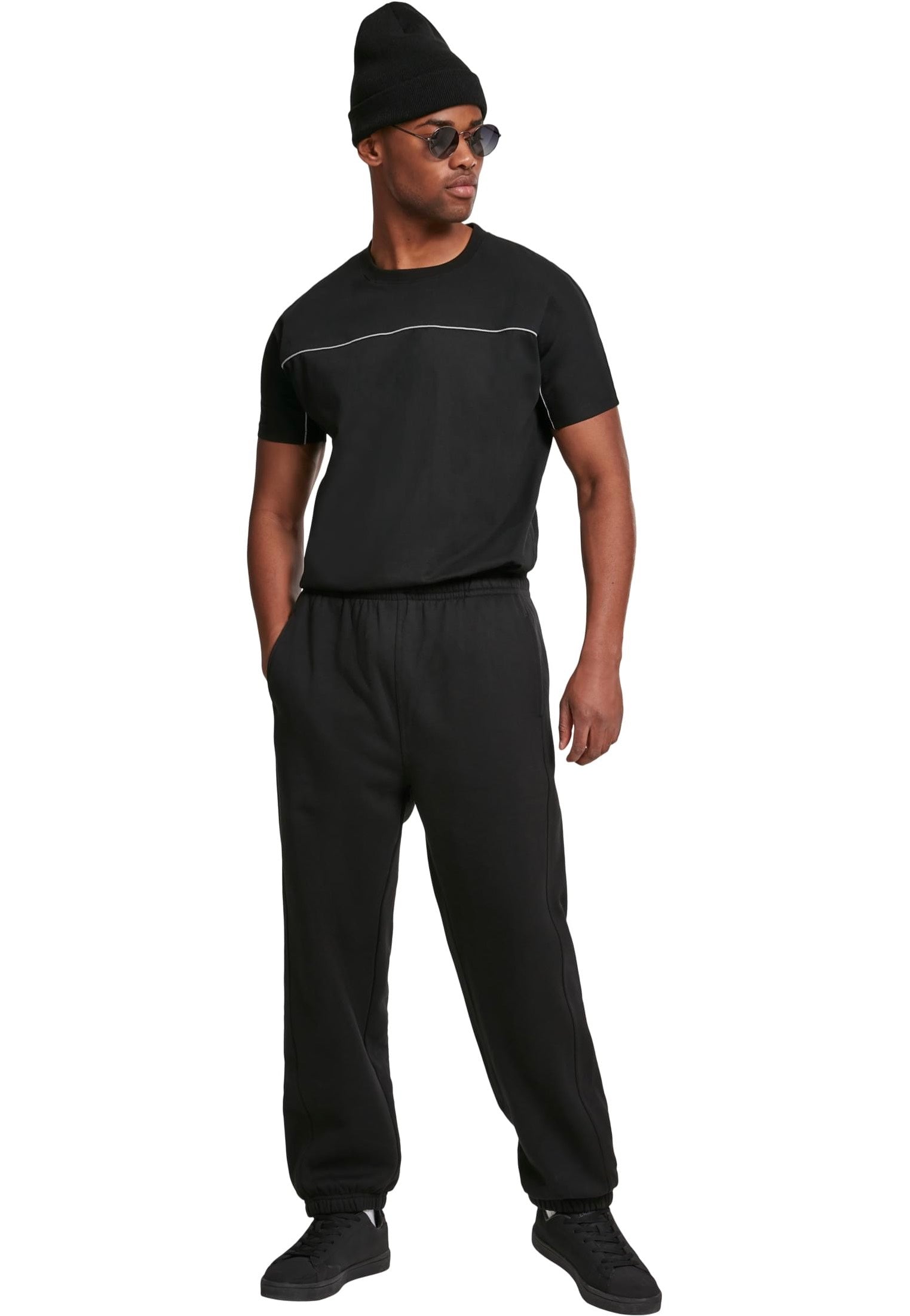 urban-classics-reflective-tee-t-shirt-noir-basic image 3