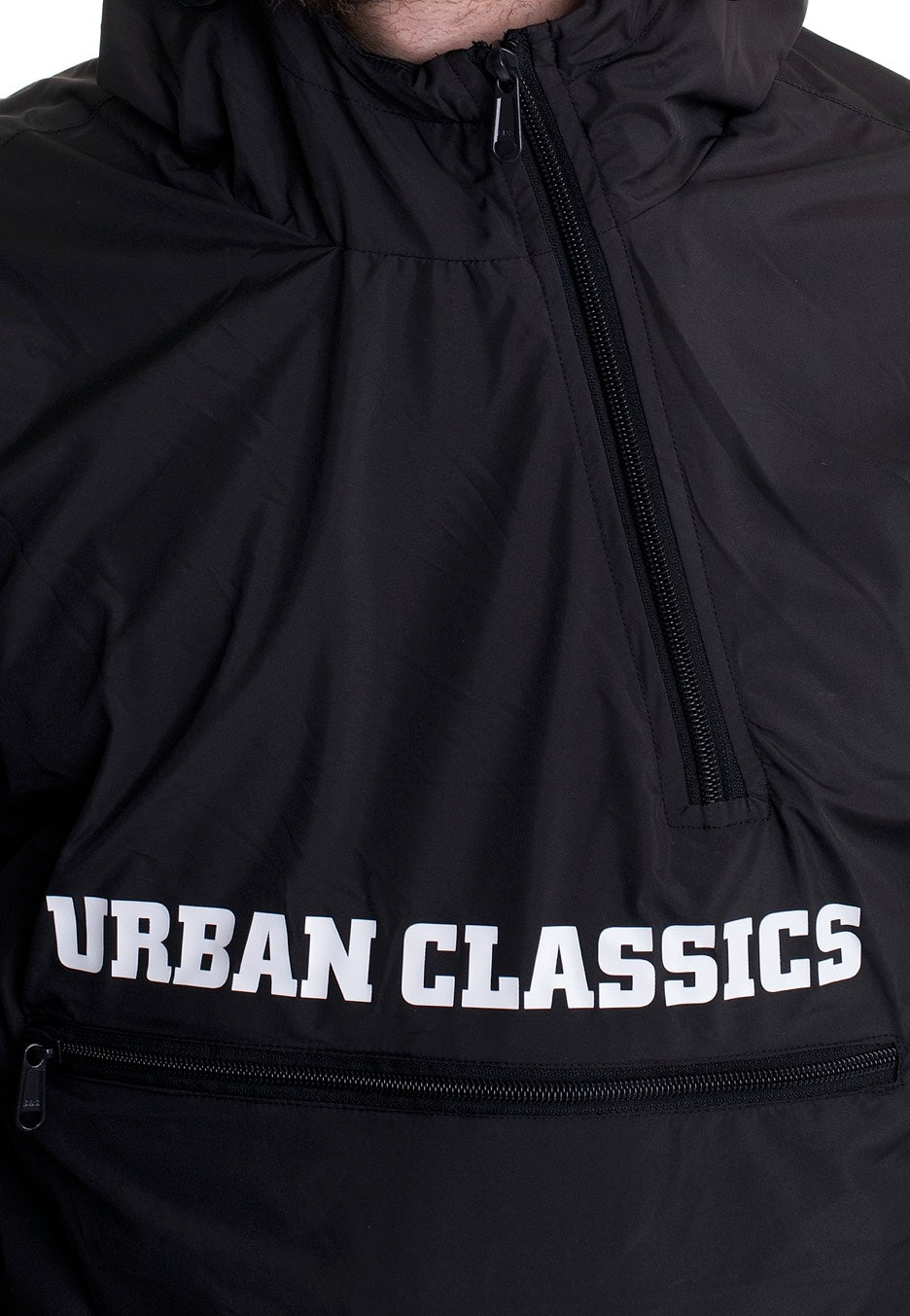 urban-classics-commuter-pull-over-veste-noire-homme image 3