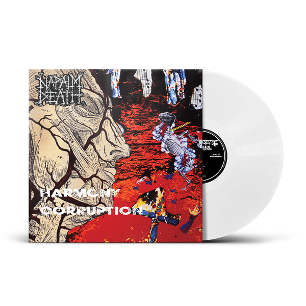 napalm-death-harmony-corruption-lp-vinyle-blanc-ltd-300 image 1