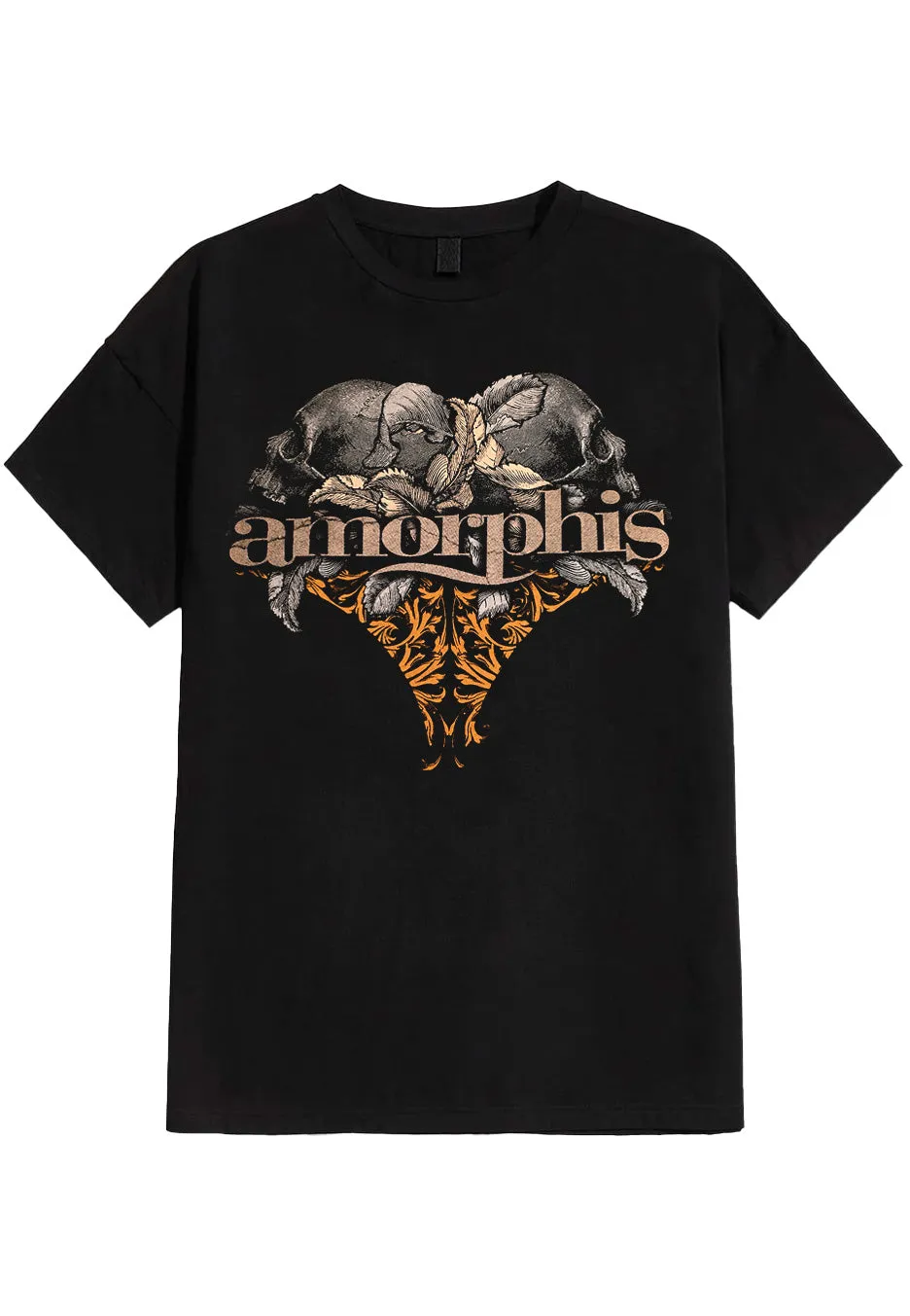 amorphis-skulls-t-shirt-homme-noir-taille-xl image 1