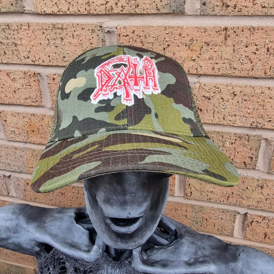 death-logo-camo-casquette-trucker-phosphorescente image 1