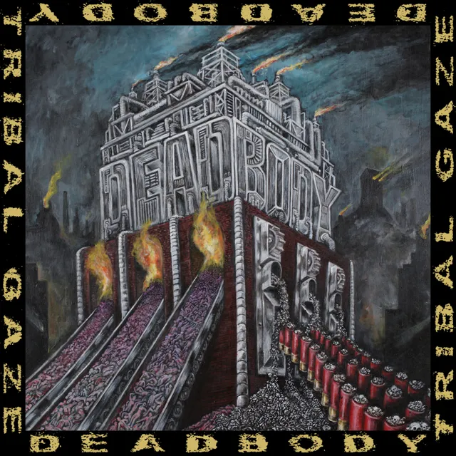 deadbody-tribal-gaze-split-vinyle-lp-red-black image 1