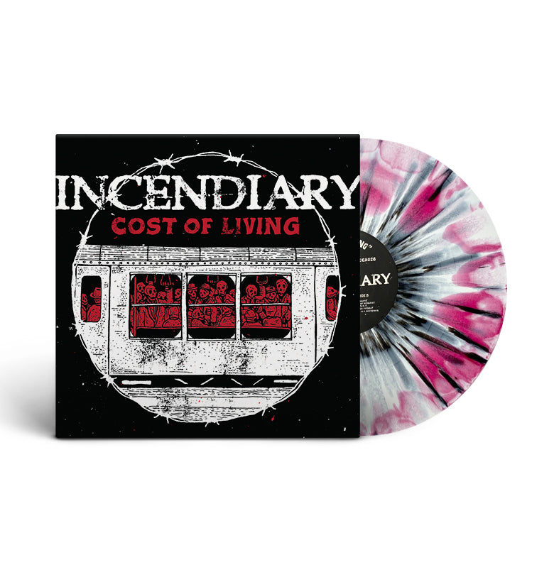 incendiary-cost-of-living-vinyle-lp-rouge-splatter image 6
