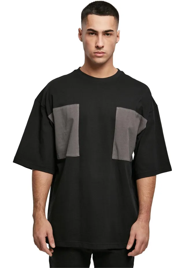 urban-classics-big-double-pocket-t-shirt-noir image 1