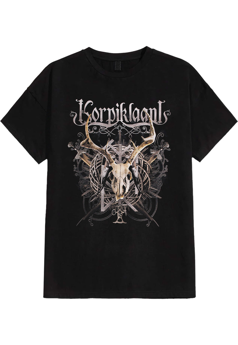 korpiklaani-crest-t-shirt-noir-homme-folk-metal image 1