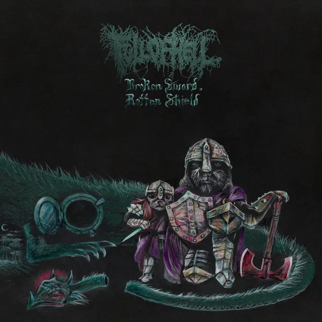 full-of-hell-broken-sword-rotten-shield-vinyle-10-gold-nugget-ep image 1