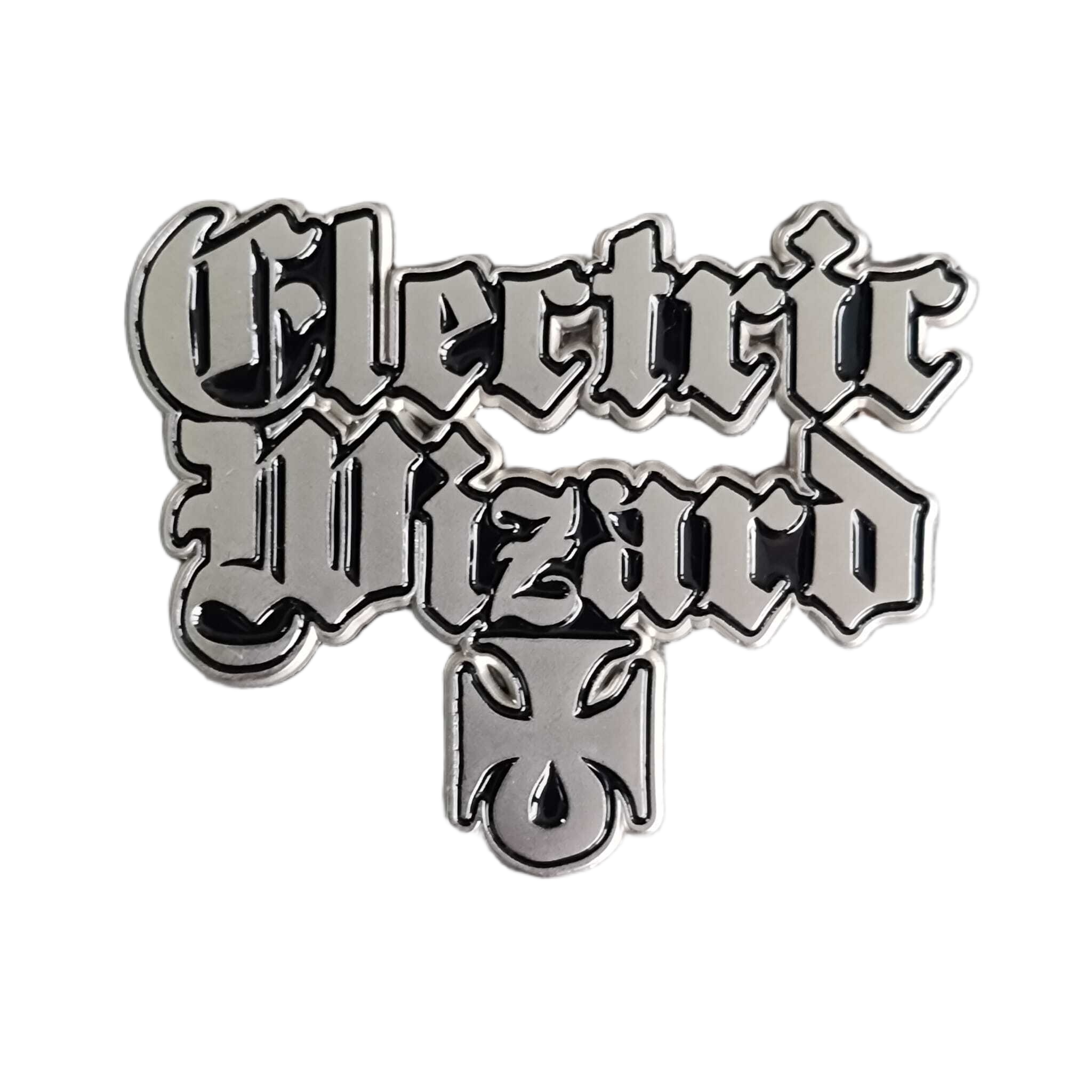 electric-wizard-logo-pin-s-mail-nickel-mat-55-mm image 2