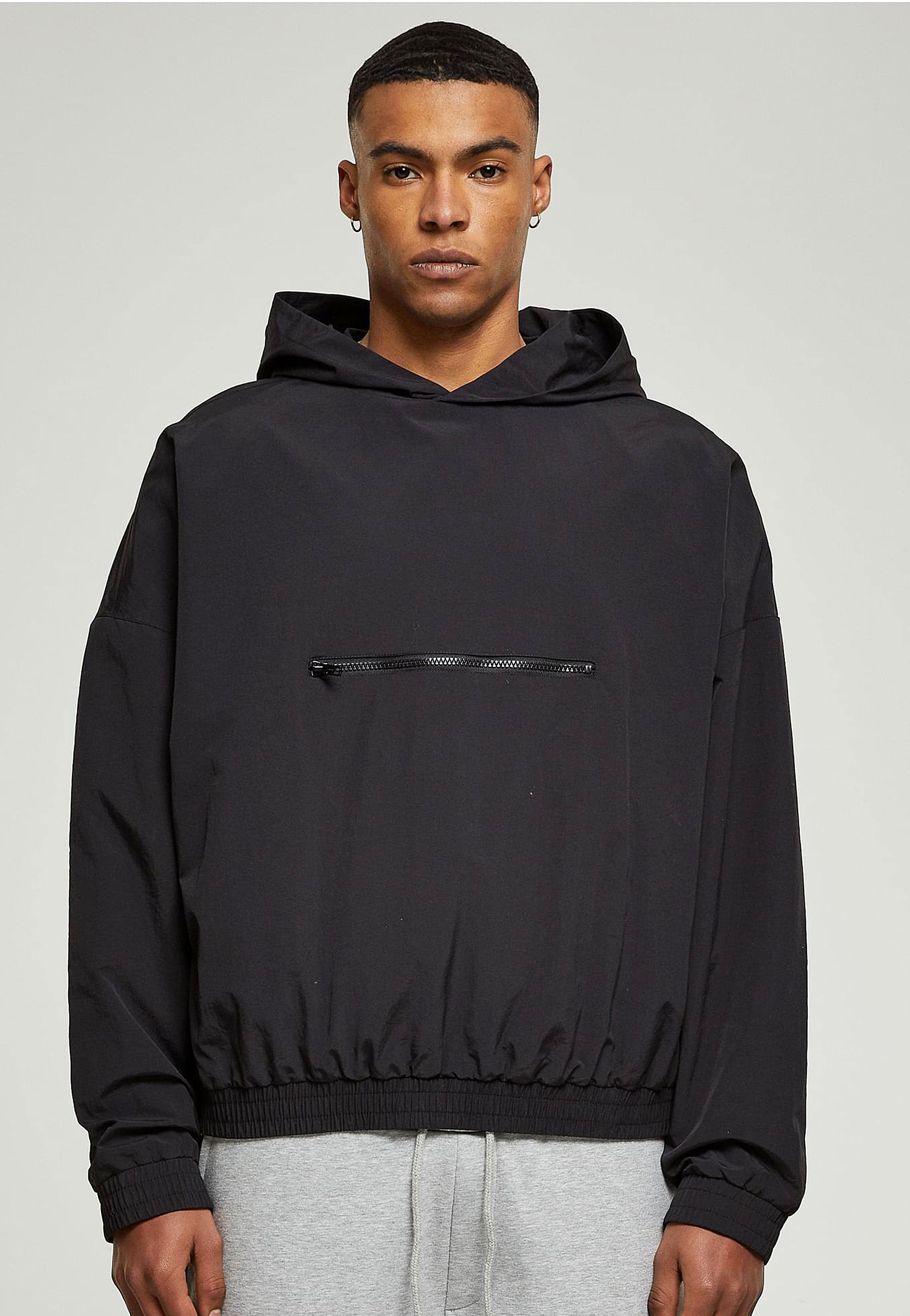 urban-classics-90s-pull-over-veste-noire-homme-taille-m image 1