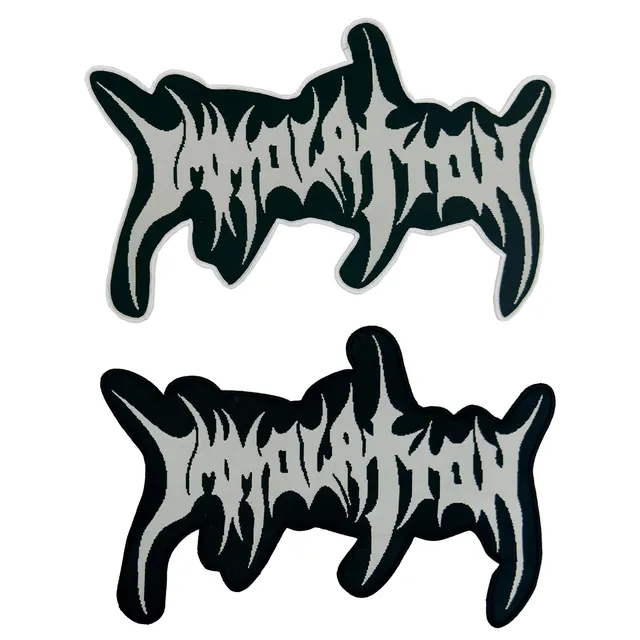 immolation-logo-patch-tiss-oversized-bordure-noire image 1
