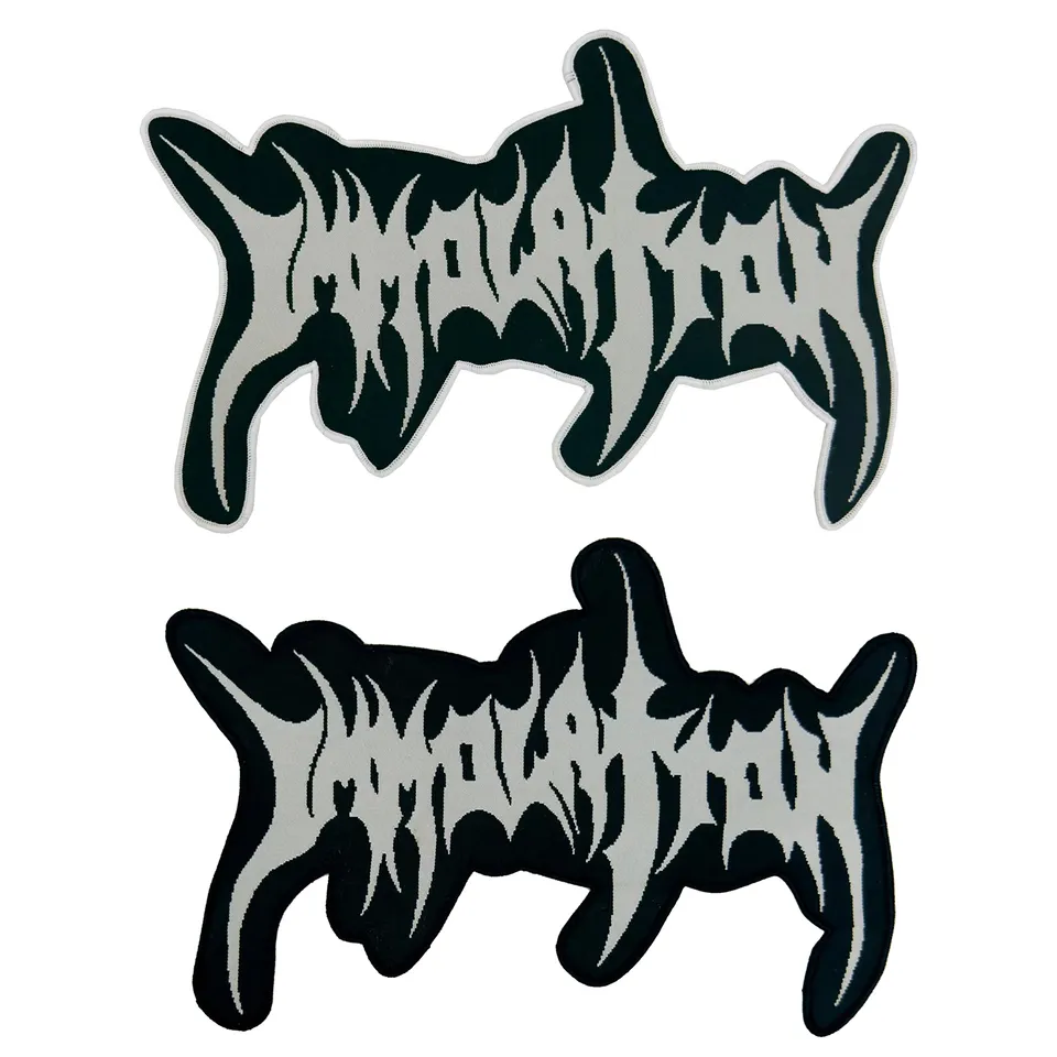 immolation-logo-patch-tiss-oversized-bordure-noire image 1