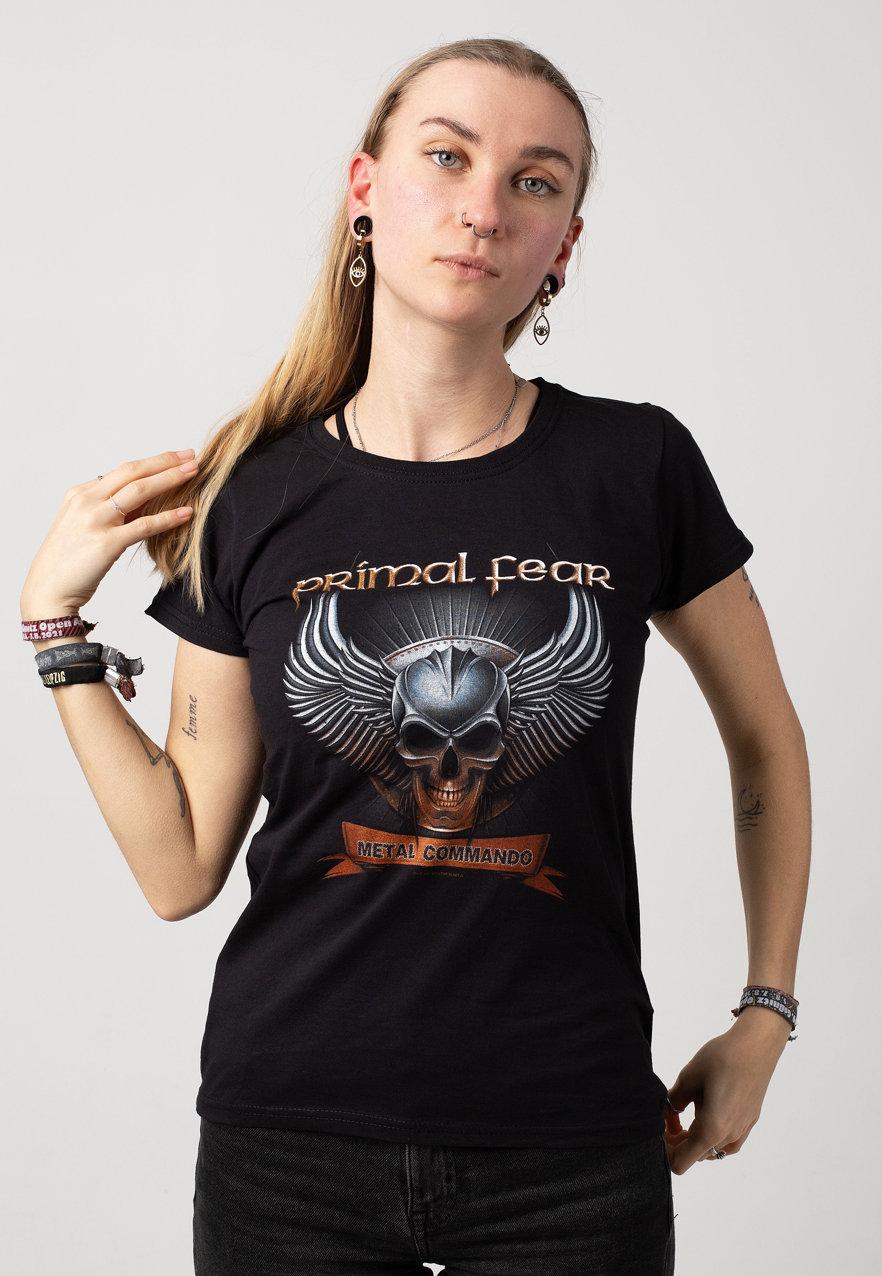 primal-fear-metal-commando-t-shirt-femme-noir image 1