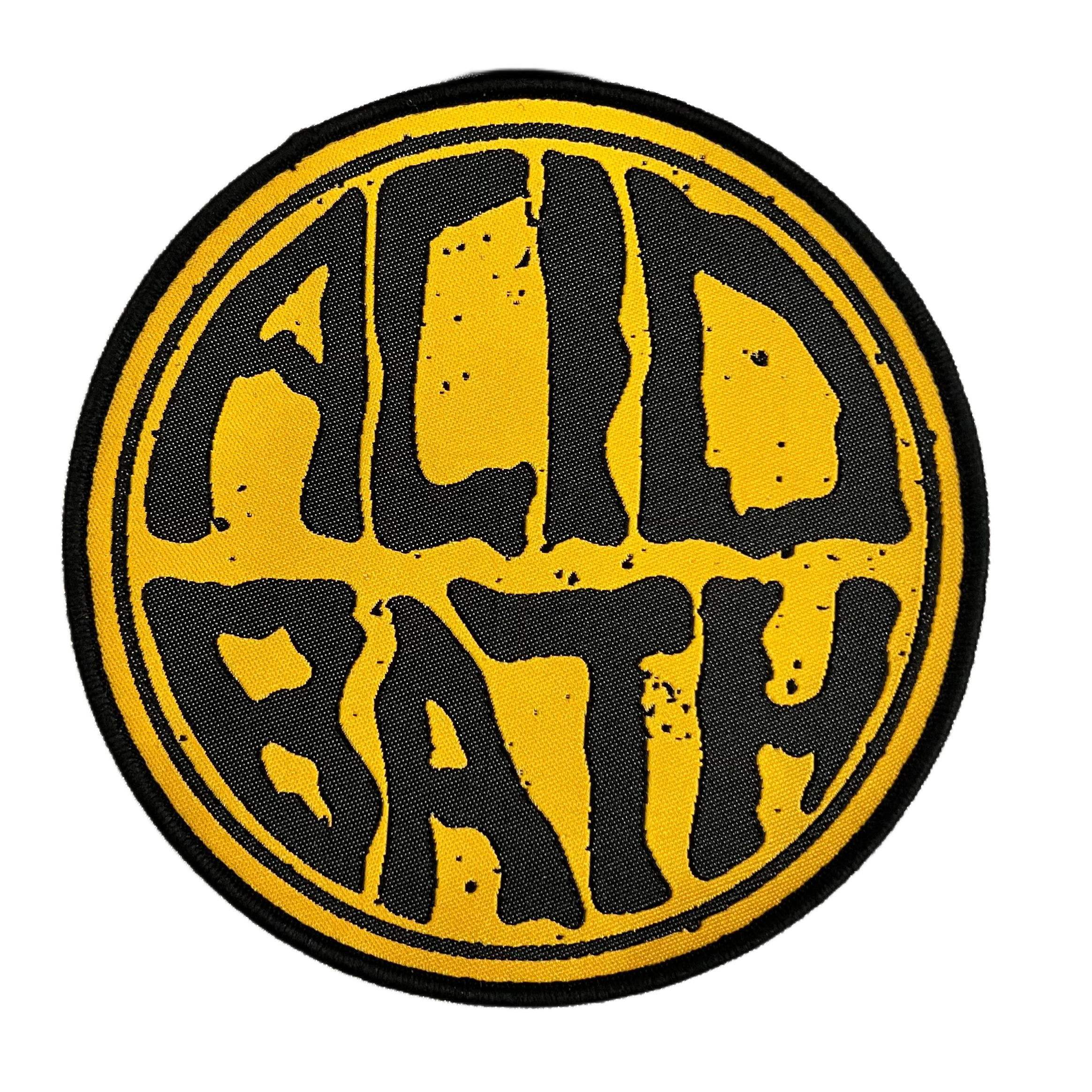 acid-bath-logo-patch-tiss-jaune-bordure-jaune image 2