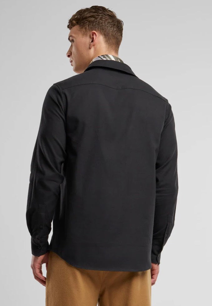 urban-classics-flanell-black-chemise-noire-homme image 3
