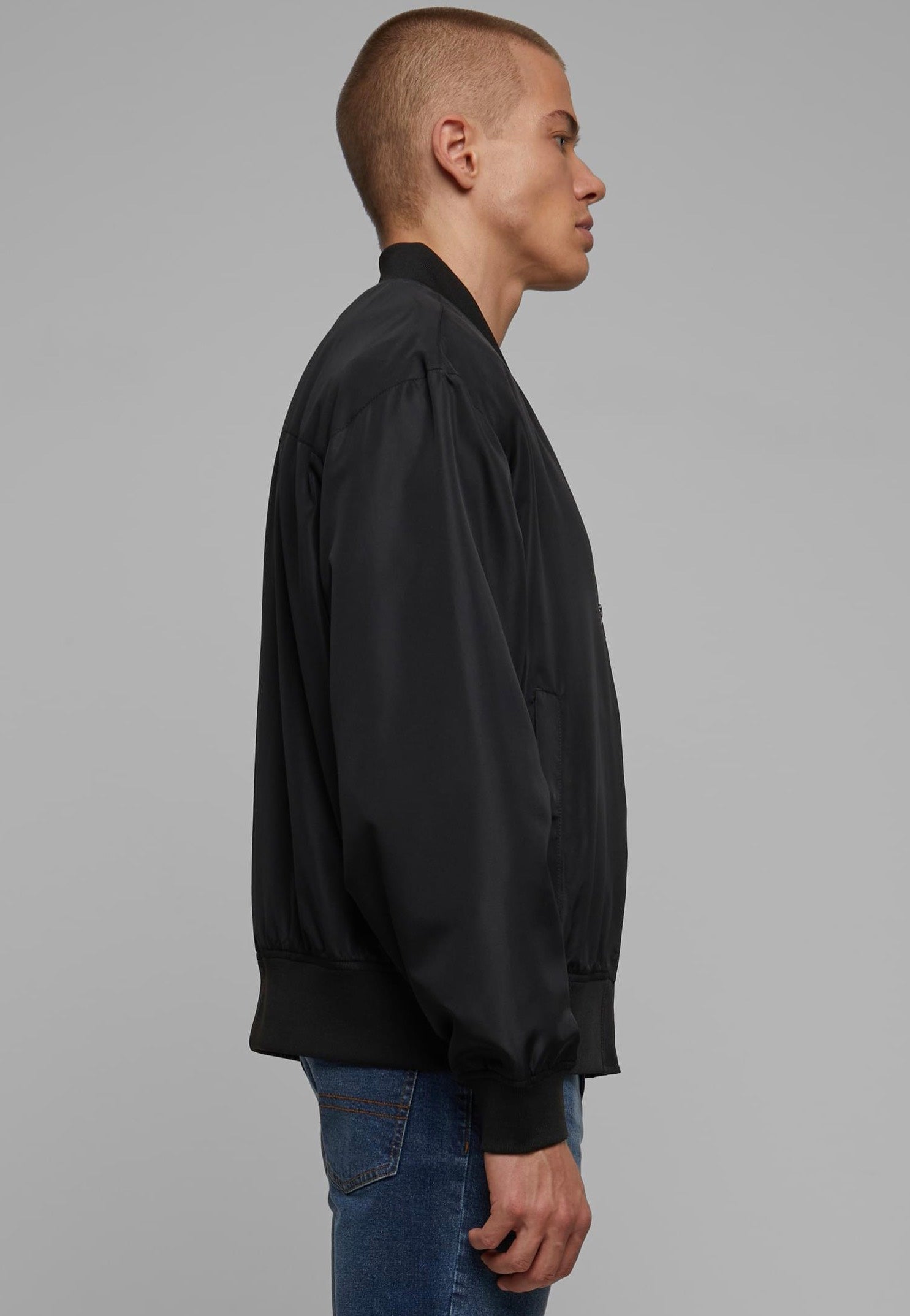 urban-classics-recycled-bomber-veste-noir-homme-taille-m-recycl image 3