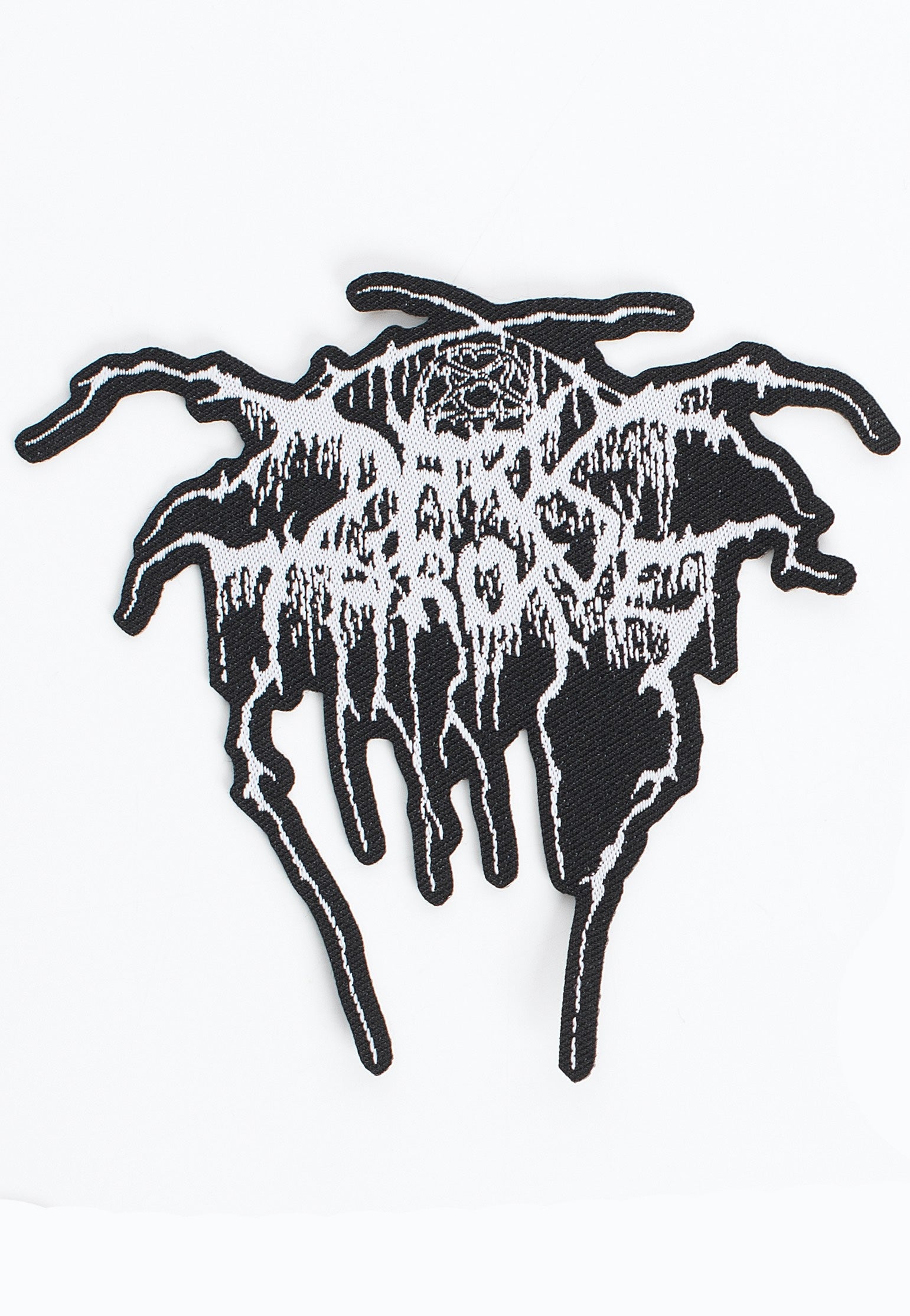 darkthrone-logo-cut-out-patch-cusson-noir image 1