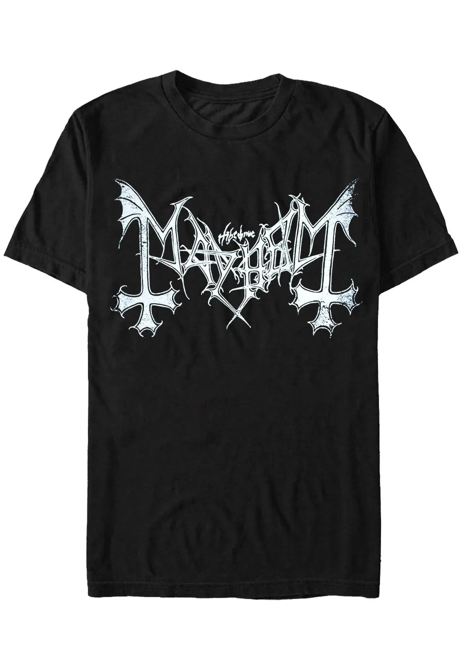 mayhem-distressed-logo-t-shirt-noir-homme-taille-m image 1