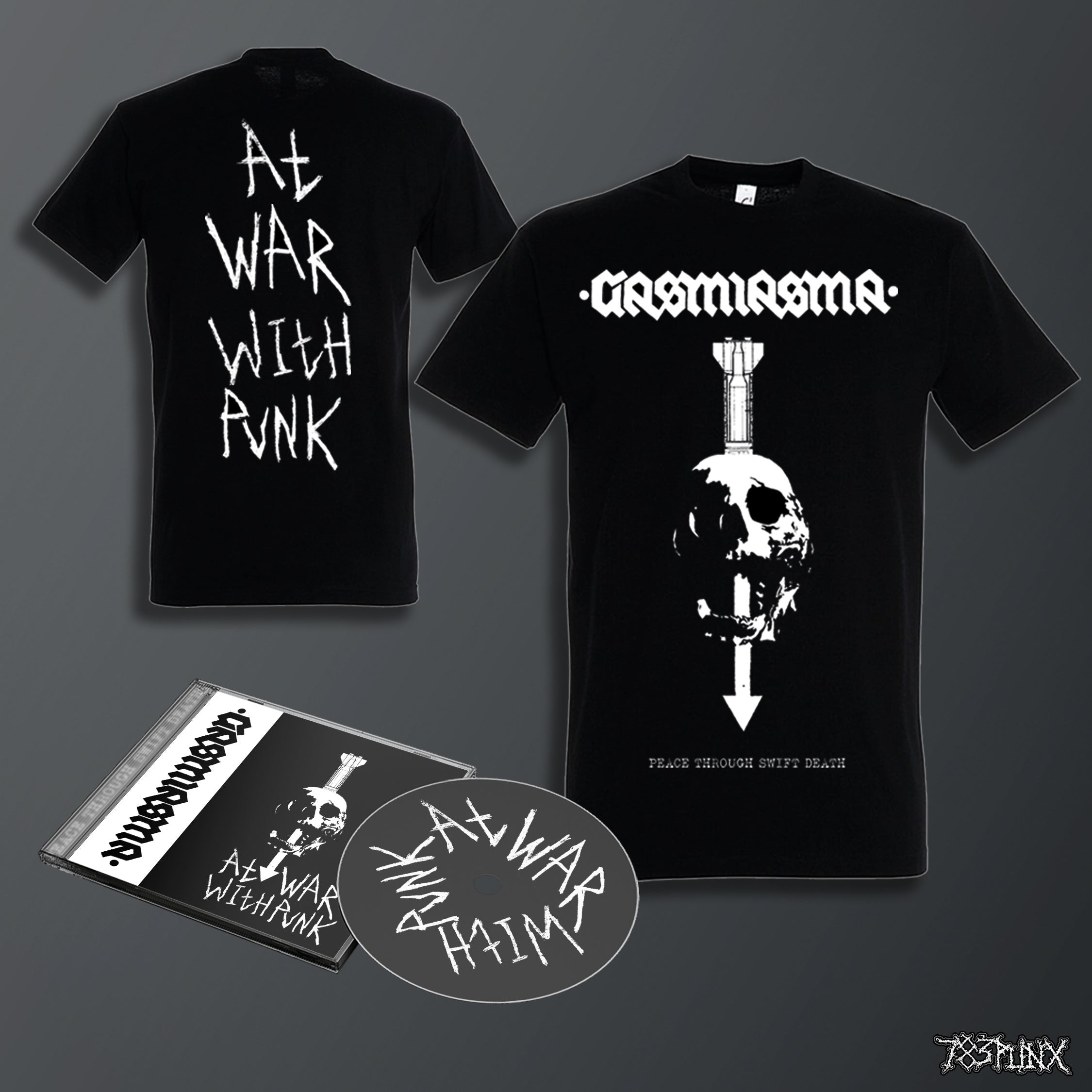 gasmiasma-at-war-with-punk-cd-t-shirt-bundle image 1