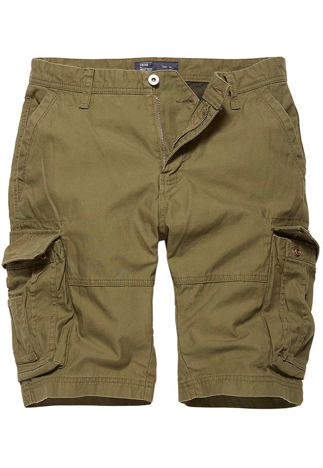 vintage-industries-rowing-olive-short-cargo-vert image 7