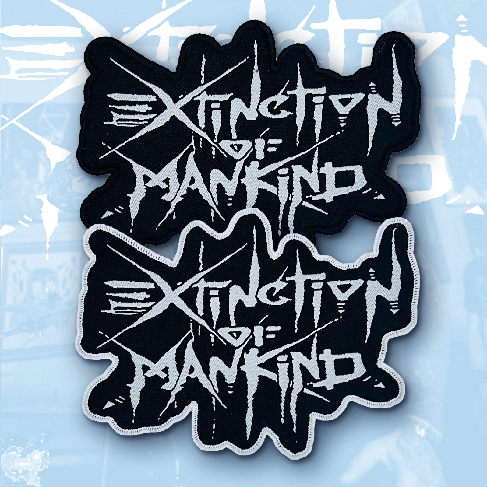 783punx-extinction-of-mankind-logo-petit-patch-bordure-noire image 1