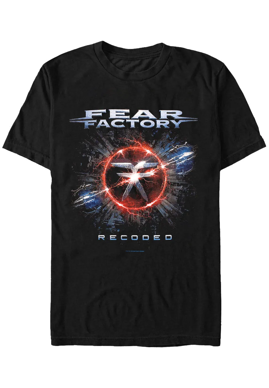 fear-factory-recoded-t-shirt-noir-manches-courtes image 1