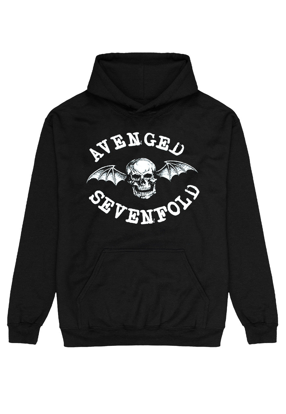 avenged-sevenfold-logo-hoodie-sweat-noir-taille-m image 1