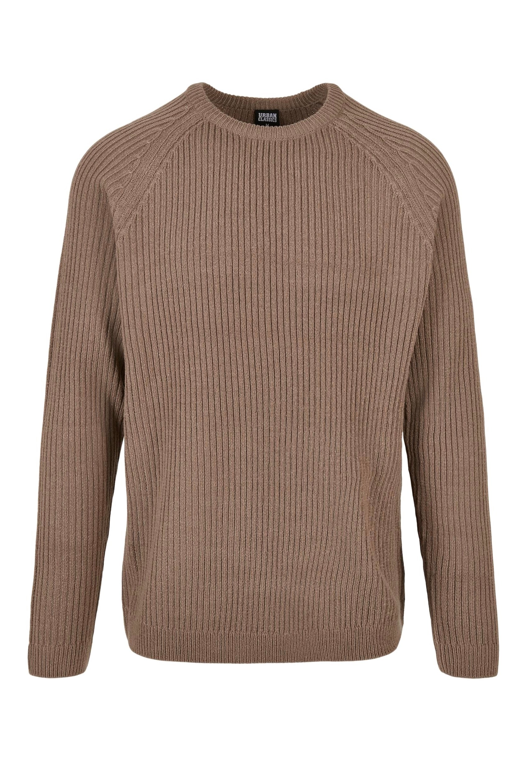 urban-classics-ribbed-raglan-dark-khaki-pull-vert-homme image 7
