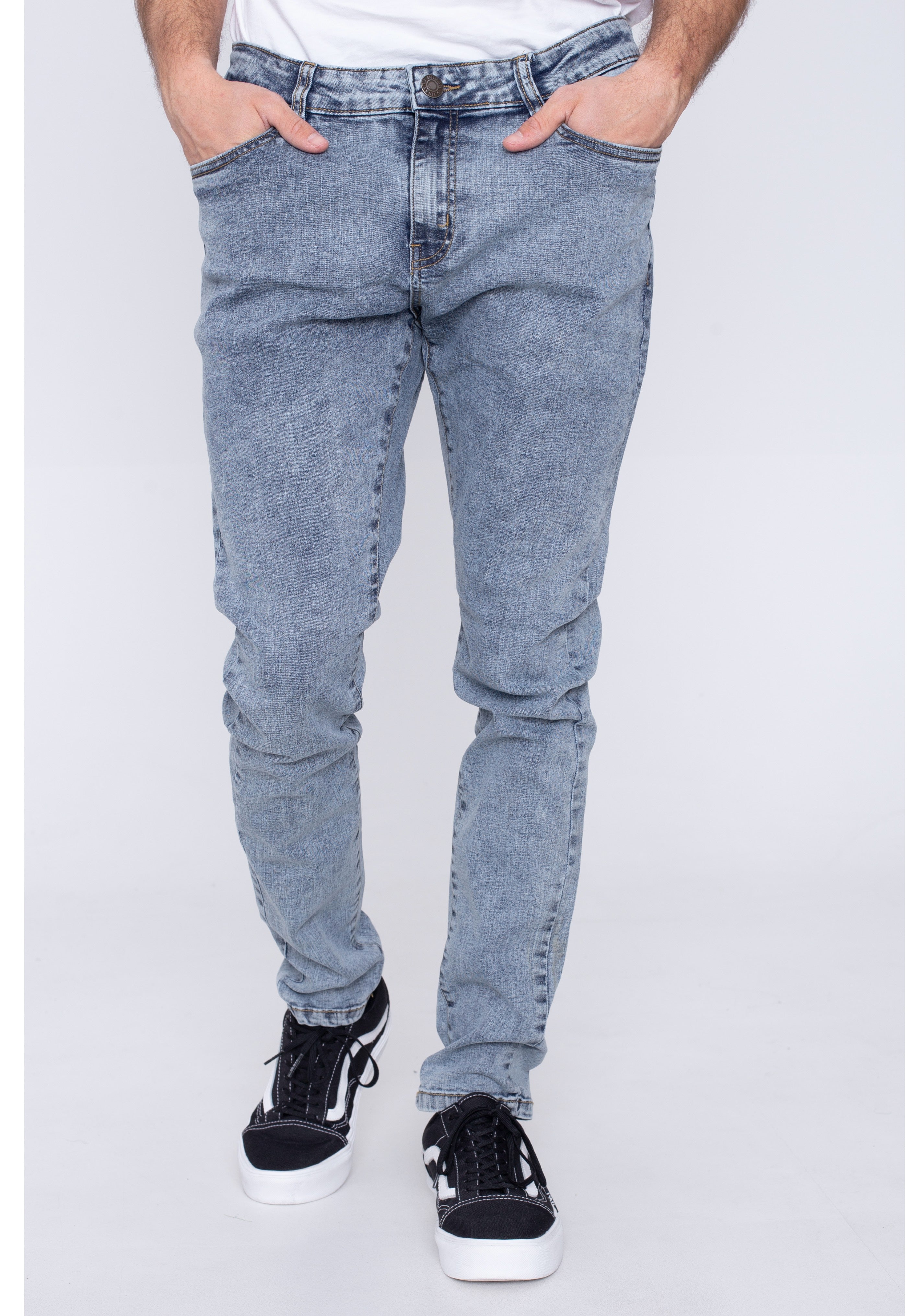 urban-classics-slim-fit-light-skyblue-acid-washed-jean-slim-bleu-clair image 1