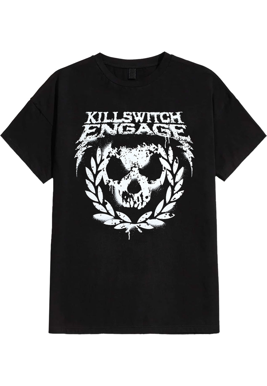 killswitch-engage-skull-spraypaint-t-shirt-noir-homme image 1