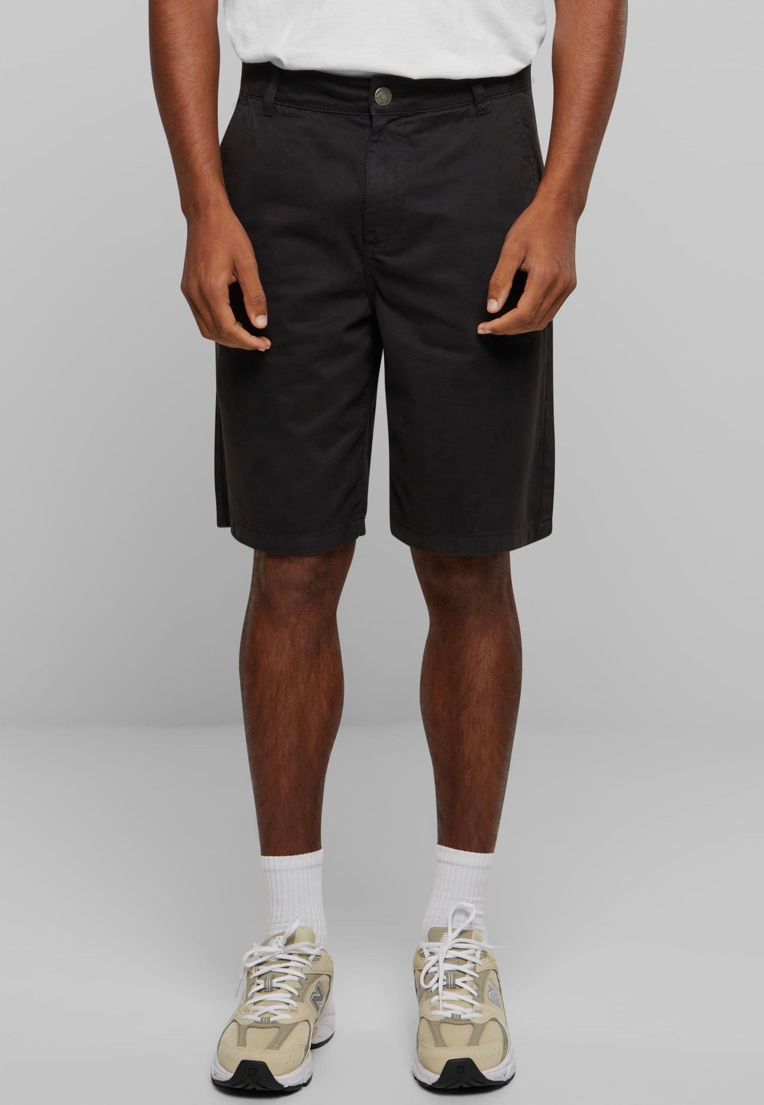 urban-classics-organic-skater-chino-short-noir-homme image 1