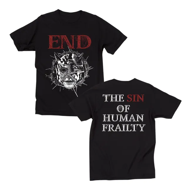 closed-casket-end-distorted-face-t-shirt-noir image 1