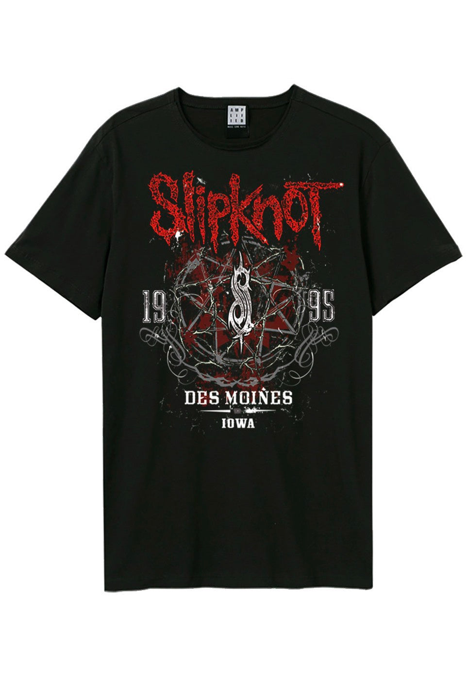 slipknot-des-moines-charcoal-t-shirt-gris-nu-metal image 1