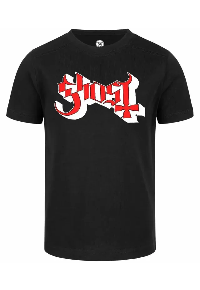 ghost-logo-kids-t-shirt-enfant-noir-128 image 1