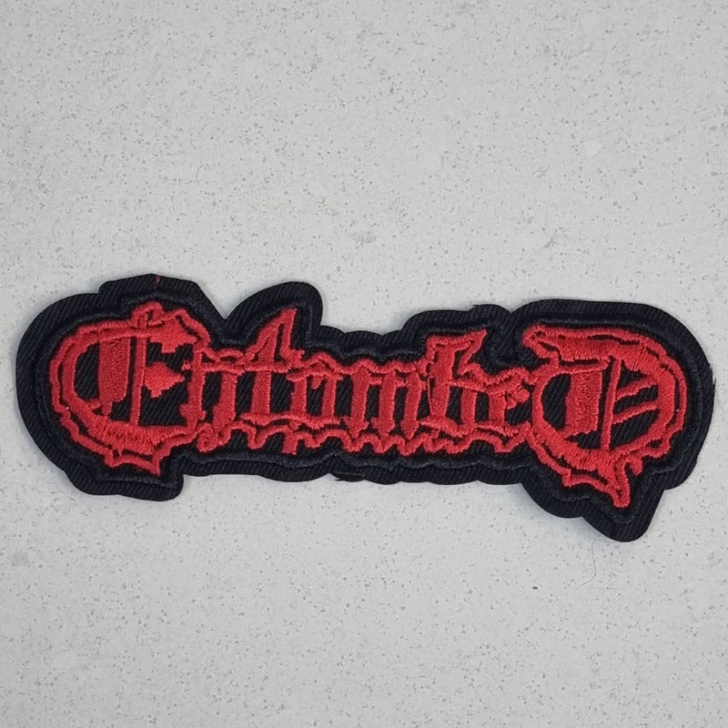 entombed-logo-patch-petit-cusson-coudre image 1