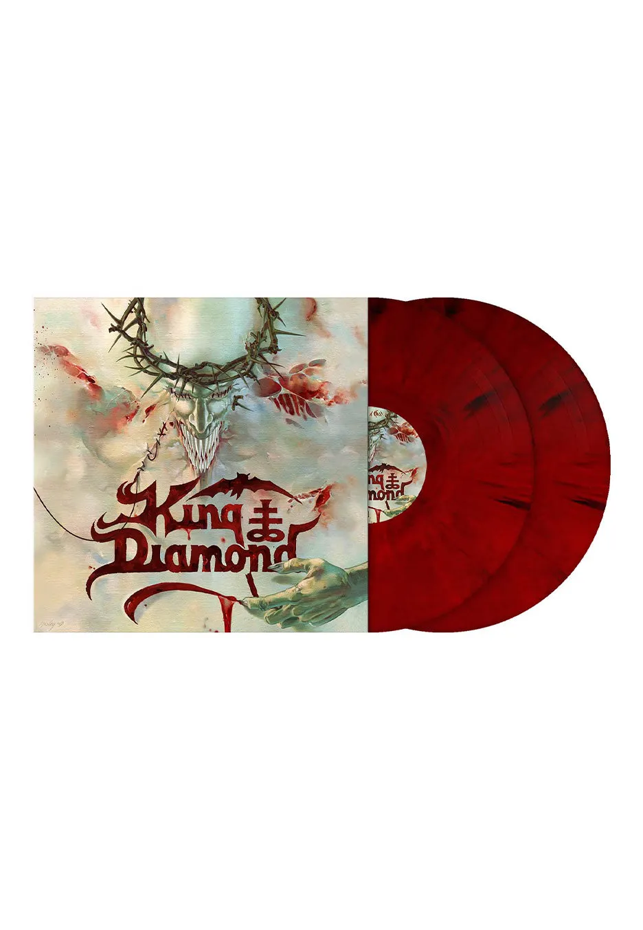 king-diamond-house-of-god-double-vinyle-marbr-rouge image 1