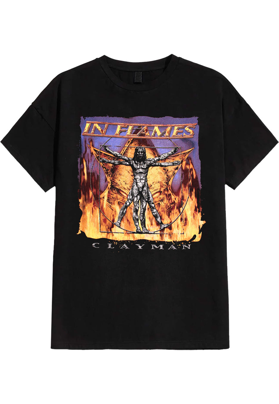 in-flames-clayman-cover-t-shirt-noir-homme image 1