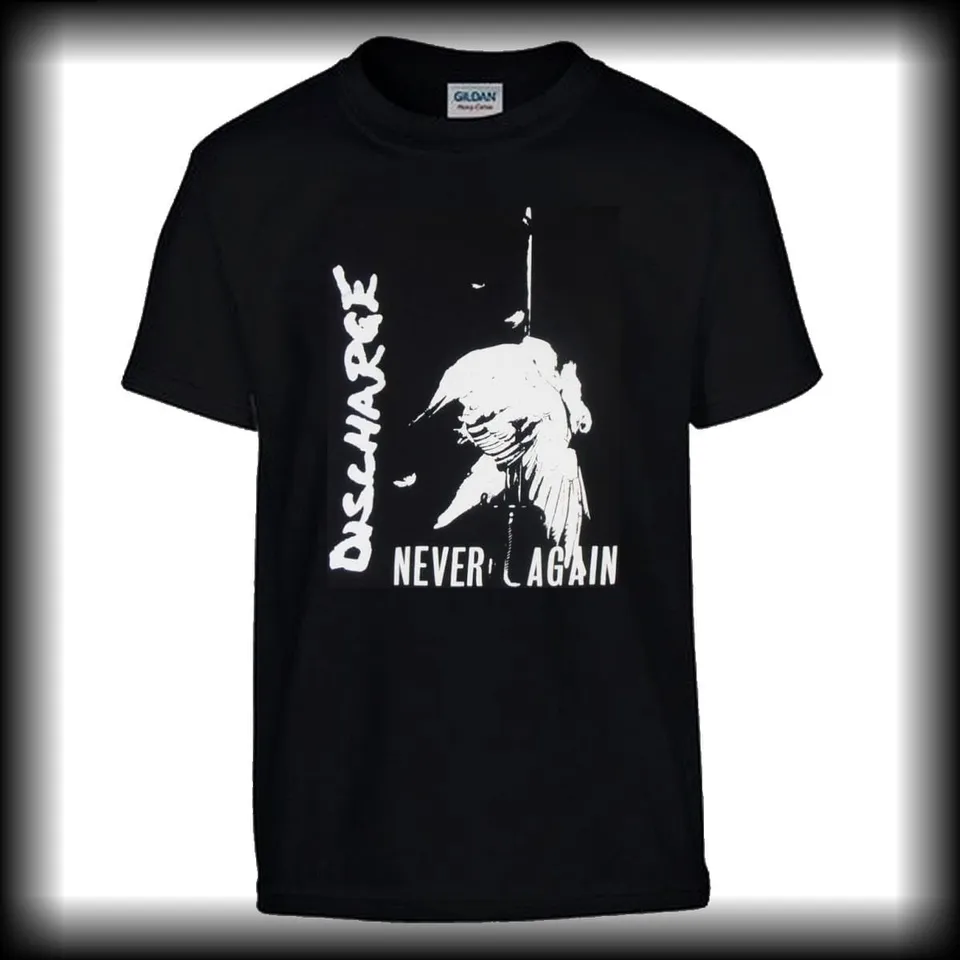 discharge-never-again-t-shirt-punk-coton-taille-l image 1