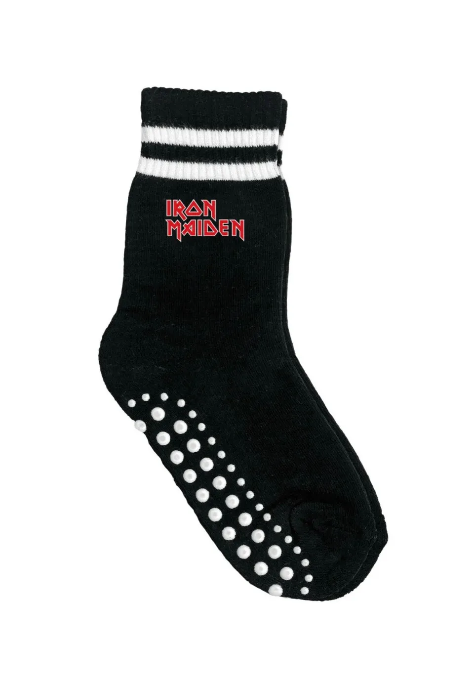 iron-maiden-logo-kids-chaussettes-noires-coton-enfant image 1