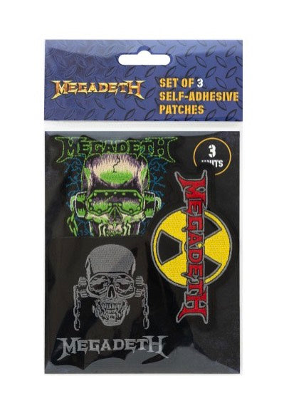 megadeth-set-of-3-patch-cusson-thrash-metal-multicolore image 2