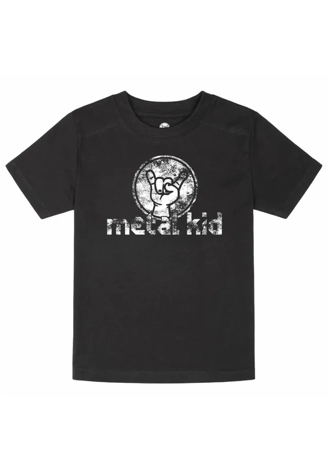 metal-kids-vintage-kids-t-shirt-enfant-noir-116 image 1