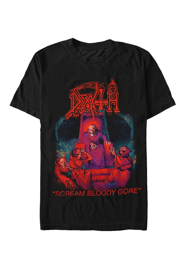 death-scream-bloody-gore-t-shirt-noir-homme-death-metal image 1