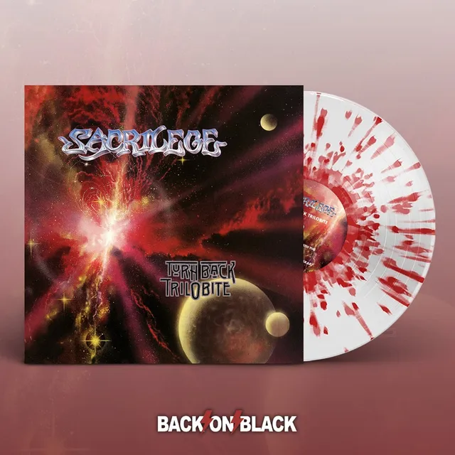 sacrilege-turn-back-trilobite-2lp-vinyle-clear-red-splatter image 1
