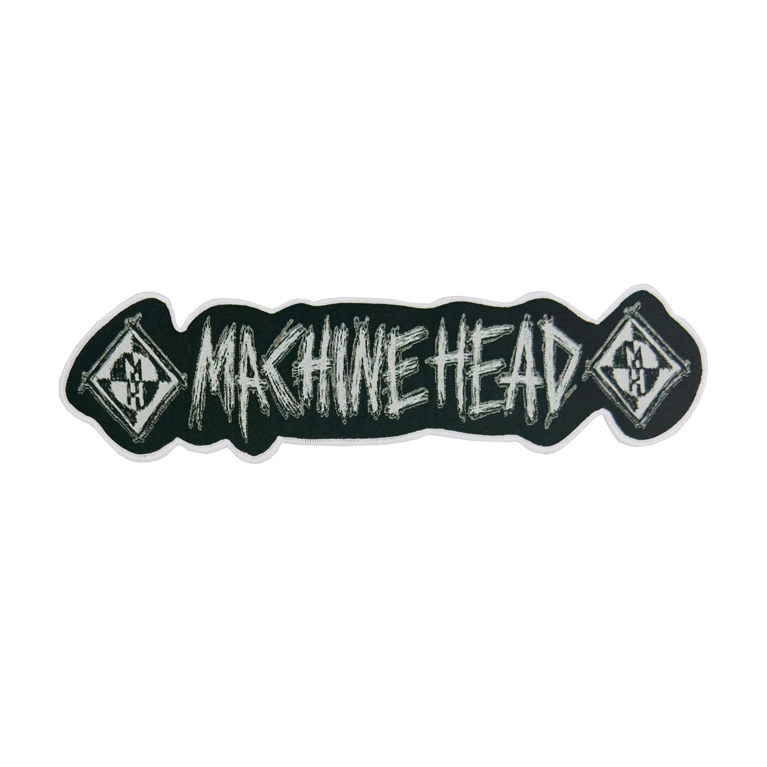 machine-head-logo-backpatch-tiss-30cm-bord-noir-ou-blanc image 4